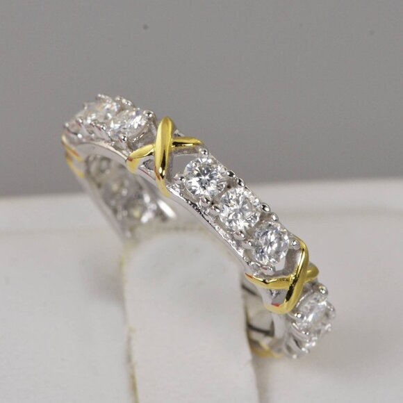 Jewelry - Certified Moissanite Diamond Full Eternity Wedding Band Ring